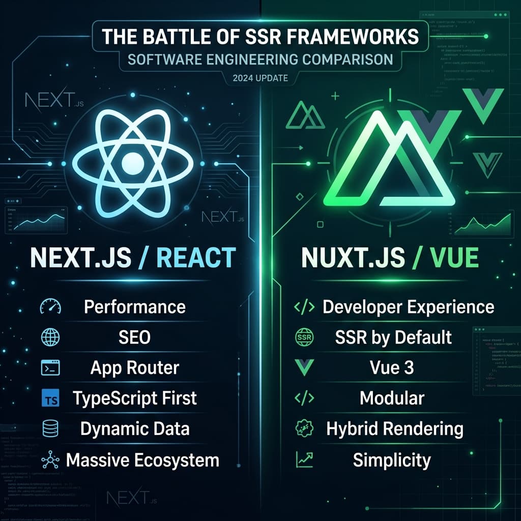 Next.js vs Nuxt.js in 2026: Which to Choose for Your Startup?